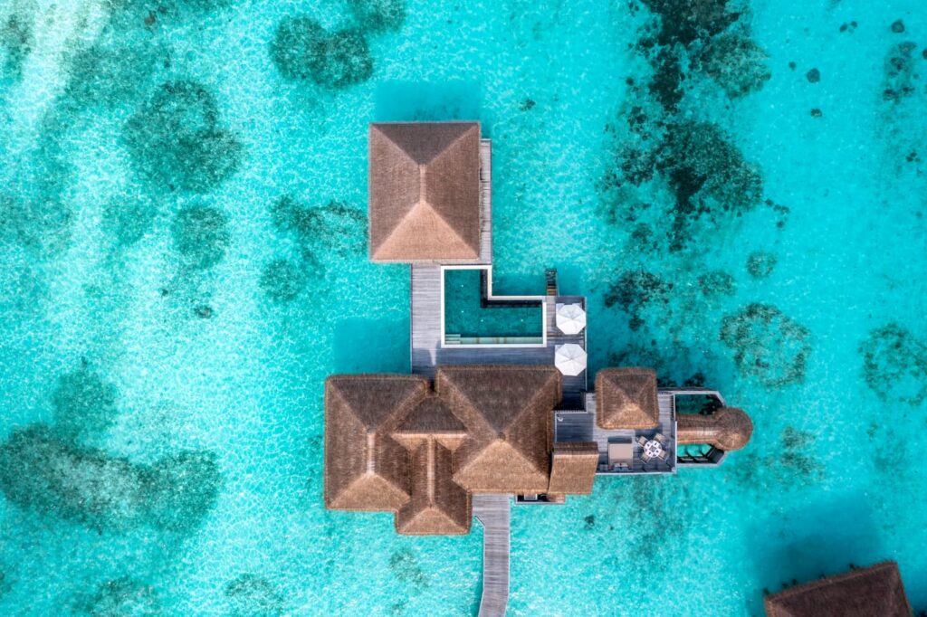 Familie Villa med Pool Aerial